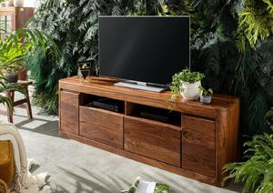 Mobile TV in legno di Shesham / Acacia 178x40x58 Noce cerato TORONTO #221