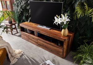 Mobile TV in legno di Shesham / Acacia 190x50x60 Noce cerato TORONTO #247