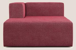 Nettuno modulo chaise longue in morbido tessuto bouclè T07 rosso