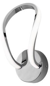 Applique Moderno Infinity Luce Led Integrata Metallo E Alluminio Cromo 