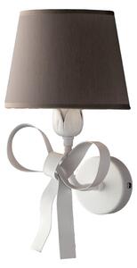 Applique Shabby Chic Lucy Bianco Tortora 1 Luce BeLight
