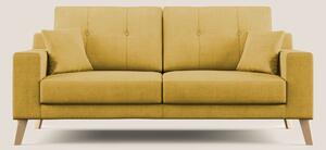 Danish divano moderno in tessuto morbido impermeabile T02 giallo