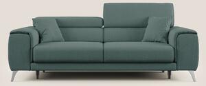 Fusion divano con sedute allungabili in tessuto smacchiabile T05 verde