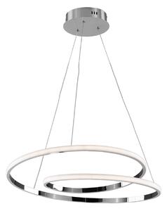 Sospensione Moderna Malena Con Led Integrato Metallo E Alluminio Cromo Lucido