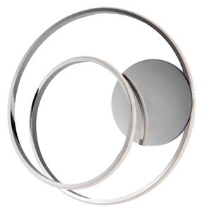 Plafoniera Moderna Malena Con Led Integrato Metallo E Alluminio Cromo Lucido