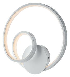Applique Moderna Malena Con Led Integrato Metallo E Alluminio Bianco
