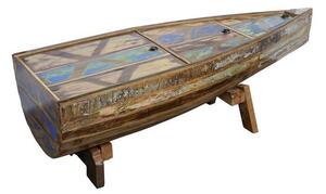 Tavolino da salotto in legno di Legno riciclato 155x52x45 multicolore laccato NATURE OF SPIRIT #106