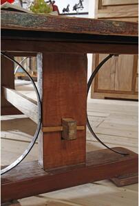 Tavolino da salotto in legno di Legno riciclato 120x70x45 multicolore laccato NATURE OF SPIRIT #06