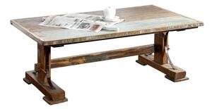 Tavolino da salotto in legno di Legno riciclato 120x70x45 multicolore laccato NATURE OF SPIRIT #06