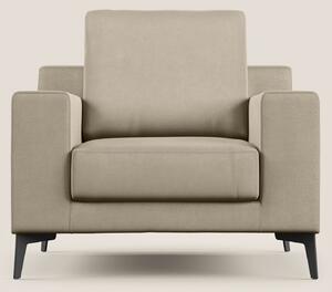 Prestige poltroncina moderna in microfibra smacchiabile T11 tortora