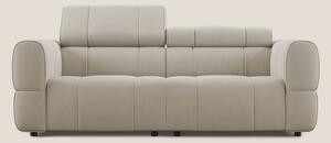 Giotto Divano modulare con opzione relax elettrico in microfibra effet