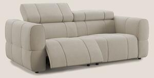 Giotto Divano modulare con opzione relax elettrico in microfibra effet