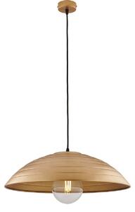 Sospensione 1 Luce Sender In Ferro Laccato Nero Con Decoro Oro