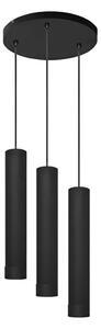 Lampadario a sospensione con filo KARADON 3xGU10/30W/230V nero