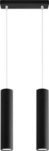 Lampadario a sospensione con filo KARADON 2xGU10/30W/230V nero