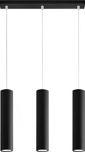 Lampadario a sospensione con filo KARADON 3xGU10/30W/230V nero