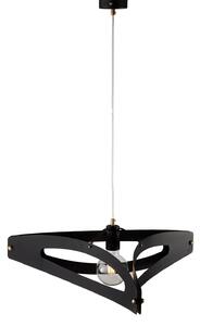 Sospensione Moderna 1 Luce Onyx Ferro Taglio Laser Nero