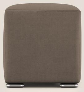 Cube pouf in tessuto morbido impermeabile T02 marrone