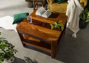 tavolino da salotto in legno di Sheesham / Acacia 120x70x45 smoked cherry  tinto TORONTO #105