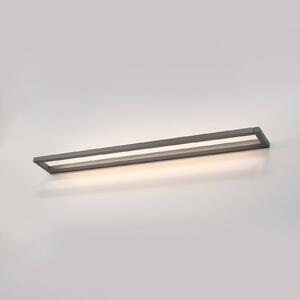 PURE Applique a LED Puro, grigio Larghezza 100 cm Dimmer in alluminio