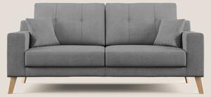 Danish divano moderno in tessuto morbido impermeabile T02 grigio