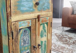 Scaffale in legno di Legno riciclato 52x48x160 multicolore laccato NATURE OF SPIRIT #121