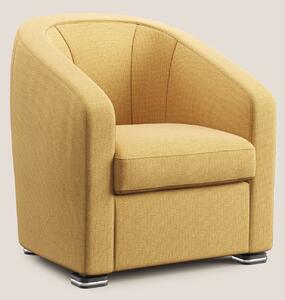 Cloe Poltroncina in tessuto smacchiabile con acqua QuickClean T08 gial