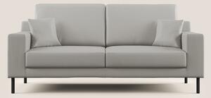 Uranio divano moderno lineare in Ecopelle impermeabile T04 grigio chia