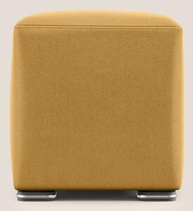 Cube pouf in microfibra smacchiabile T11 giallo