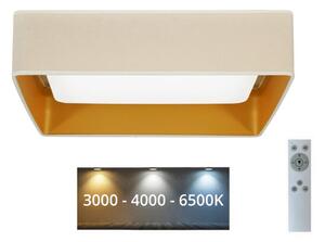 Brilagi - Luce LED dimmerabile VELVET SQUARE LED/24W/230V + +TC color crema