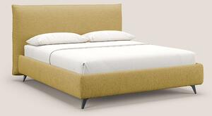 EROS letto imbottito in piuma con vano contenitore in pregiato e fresc