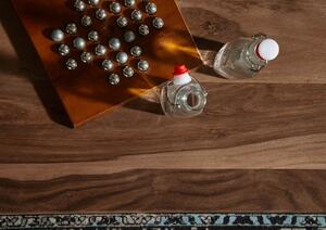 Tavolino da salotto in legno di Sheesham / Acacia 118x65x40 smoked cherry tinto TORONTO #152