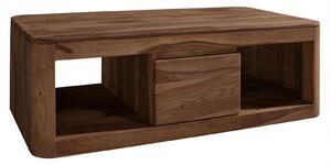 Tavolino da salotto in legno di Sheesham / Acacia 118x65x40 smoked cherry tinto TORONTO #152