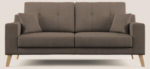 Danish divano moderno in tessuto morbido impermeabile T02 marrone