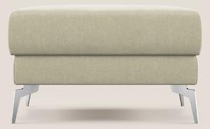 Star Pouf con piedini alti in microfibra impermeabile T11 panna