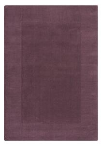 Tappeto di lana viola scuro tessuto a mano 160x230 cm Border - Flair Rugs