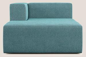 Nettuno modulo chaise longue in morbido tessuto bouclè T07 azzurro