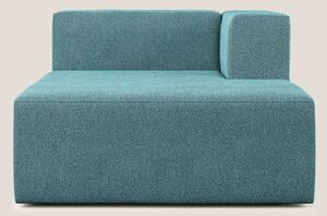 Nettuno modulo chaise longue in morbido tessuto bouclè T07 azzurro