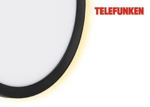 Telefunken Applique da esterno a LED Nizza, Ø 28 cm, nero 4.000K