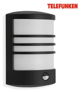 Telefunken Applique LED esterni a sensore Toledo nero 4.000K