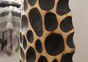 UNIKA #175 Colonna decorativa in legno di suar ( acacia tropicale ) - laccato 30x30x150