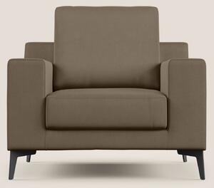 Prestige poltroncina moderna in microfibra smacchiabile T11 marrone