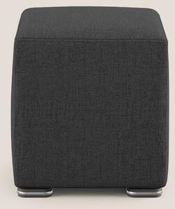 Cube pouf in tessuto morbido impermeabile T03 antracite