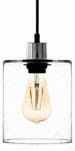 Solbika Lighting Lampada a sospensione Soda con paralume in vetro trasparente Ø 15 cm