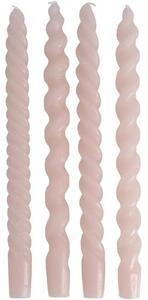 Set 4 candele a bastoncino Spiral