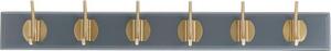 Appendiabiti da parete in legno con 6 ganci Edgy