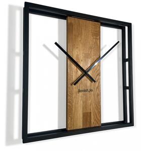 Orologio da parete di design in legno e metallo design, 50 cm