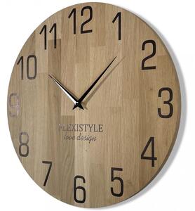 Orologio di lusso in legno color rovere 30 cm