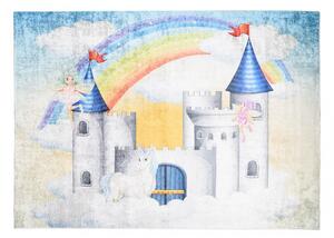 Tappeto per bambini con motivo di un castello fiabesco Larghezza: 80 cm | Lunghezza: 150 cm