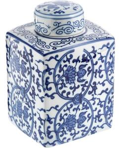 Vaso in porcellana con coperchio Ella